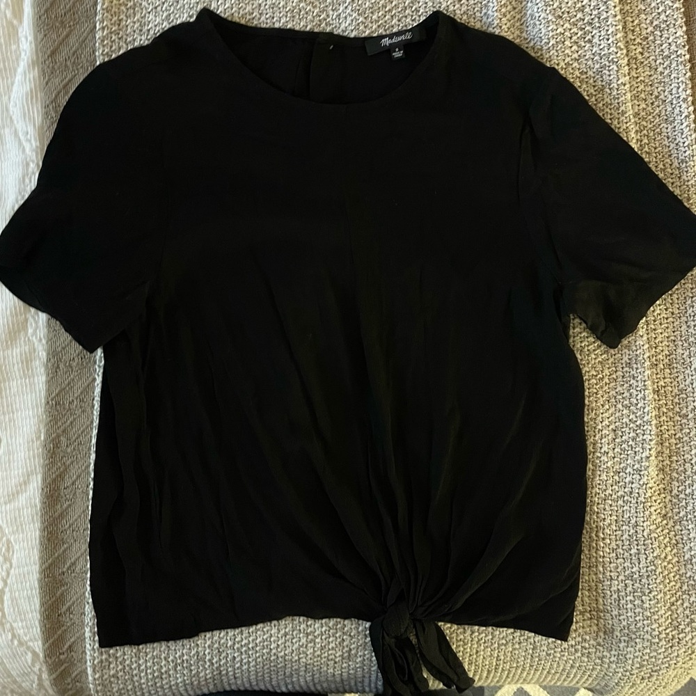 MADEWELL Black Tie Detail Sz S